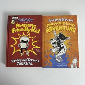 Diary of an Awesome Friendly Kid & Awesome Friendly Adventure Jeff Kinney Book